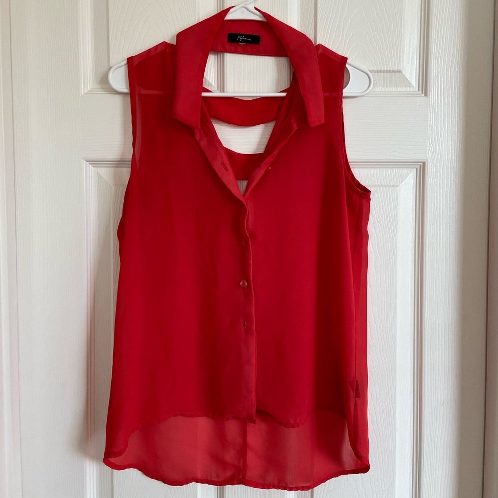 Kylee coral tank top